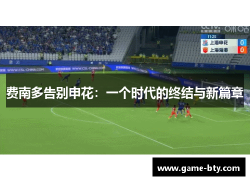 费南多告别申花：一个时代的终结与新篇章