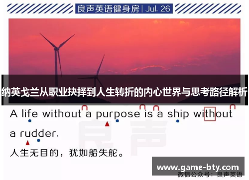 纳英戈兰从职业抉择到人生转折的内心世界与思考路径解析 纳英戈兰从职业抉择到人生转折的内心世界与思考路径解析